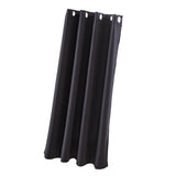 Max Solid Color Blackout Window Curtains Panels for Bedroom Black 42x63inch