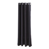 Max Solid Color Blackout Window Curtains Panels for Bedroom Black 42x84inch
