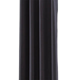Max Solid Color Blackout Window Curtains Panels for Bedroom Black 42x84inch