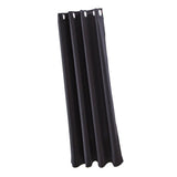 Max Solid Color Blackout Window Curtains Panels for Bedroom Black 42x84inch