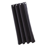 Max Solid Color Blackout Window Curtains Panels for Bedroom Black 52x63inch