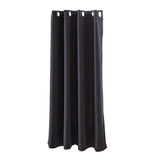 Max Solid Color Blackout Window Curtains Panels for Bedroom Black 52x63inch