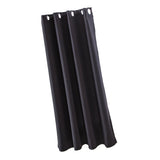 Max Solid Color Blackout Window Curtains Panels for Bedroom Black 52x63inch