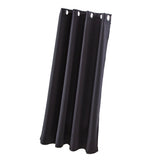 Max Solid Color Blackout Window Curtains Panels for Bedroom Black 52x63inch
