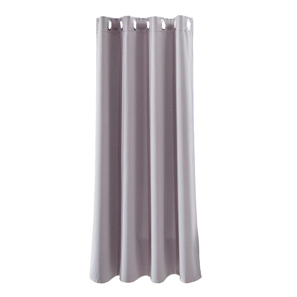 Max Solid Color Blackout Window Curtains Panels for Bedroom Gray 42x63inch