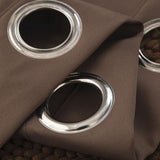 Max Solid Color Blackout Window Curtains Panels for Bedroom Coffee 42x84inch