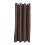 Max Solid Color Blackout Window Curtains Panels for Bedroom Coffee 52x63inch