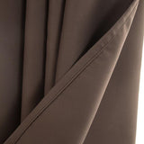 Max Solid Color Blackout Window Curtains Panels for Bedroom Coffee 52x63inch
