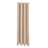 Max Solid Color Blackout Window Curtains Panels for Bedroom Beige 42x84inch