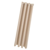 Max Solid Color Blackout Window Curtains Panels for Bedroom Beige 42x84inch