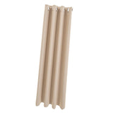 Max Solid Color Blackout Window Curtains Panels for Bedroom Beige 42x84inch