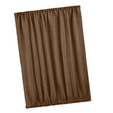 Max Light Reducing Thermal Insulated French Glass Door Curtain Panel Coffee - Aladdin Shoppers