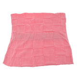 Max 100% Cotton Cable Knit Button Throw Pillow Case 45x45cm Pink