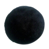 Non Slip Round Chair Cover Seat Pads with Buckle Black - 30cm (12 inch)