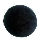 Max Non Slip Round Chair Cover Seat Pads with Buckle Black - 40cm (16 inch)