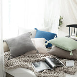 Max Pure Color Pillowcases 18x18 Inch Home Decor Pillow Case Blue