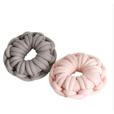 Max Handmade Knotted Decorative Sofa Bed Throw Pillow Back Cushion Camel Grey