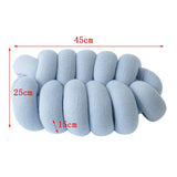 Max Decorative Knot Pillow Light Blue