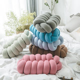 Max Decorative Knot Pillow Light Blue