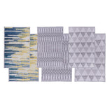 Max Collection Area Rug Backing Geometric Floral Patchwork Rugs Color1 40×60cm