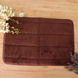 Max Memory Foam Bath Mat Non Slip Absorbent Bath Rug Carpet Dark coffee 40X60cm