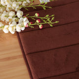 Max Memory Foam Bath Mat Non Slip Absorbent Bath Rug Carpet Dark coffee 40X60cm