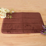 Max Memory Foam Bath Mat Non Slip Absorbent Bath Rug Carpet Dark coffee 40X60cm