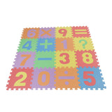 Max 16 Pieces Arithmetic Numbers Foam Puzzle Exercise Mat Interlocking Tiles - Aladdin Shoppers
