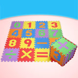 Max 16 Pieces Arithmetic Numbers Foam Puzzle Exercise Mat Interlocking Tiles - Aladdin Shoppers