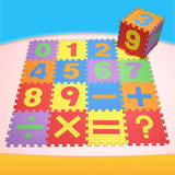 Max 16 Pieces Arithmetic Numbers Foam Puzzle Exercise Mat Interlocking Tiles - Aladdin Shoppers