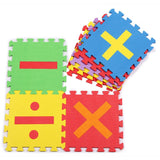 Max 16 Pieces Arithmetic Numbers Foam Puzzle Exercise Mat Interlocking Tiles - Aladdin Shoppers