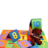 Max 16 Pieces Arithmetic Numbers Foam Puzzle Exercise Mat Interlocking Tiles - Aladdin Shoppers