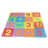 Max 16 Pieces Arithmetic Numbers Foam Puzzle Exercise Mat Interlocking Tiles - Aladdin Shoppers