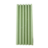 Max Romantic Hollow Star Blackout Curtain for Bedroom Green - 132x160cm - Aladdin Shoppers
