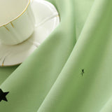 Max Romantic Hollow Star Blackout Curtain for Bedroom Green - 132x160cm - Aladdin Shoppers