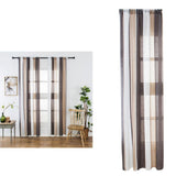 Max Window Sheer Curtains Rod Pocket Faux Linen Voile Curtains 100x200cm Color_6 - Aladdin Shoppers