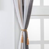 Max Window Sheer Curtains Rod Pocket Faux Linen Voile Curtains 100x200cm Color_6 - Aladdin Shoppers