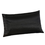 Faux Silk Satin Pillowcase 50*76cm Black