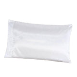 Max Faux Silk Satin Pillowcase 50*76cm White - Aladdin Shoppers