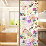 Max Floral Static Cling Stained Window Film Privacy Frosted Glass Stickers 6 - Aladdin Shoppers