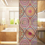 Max Floral Static Cling Stained Window Film Privacy Frosted Glass Stickers 9 - Aladdin Shoppers