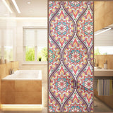 Max Floral Static Cling Stained Window Film Privacy Frosted Glass Stickers 10 - Aladdin Shoppers