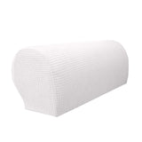 Max Set of 2 Waterproof Flannel Furniture Sofa Armrest Covers Off White - Aladdin Shoppers