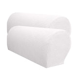 Max Set of 2 Waterproof Flannel Furniture Sofa Armrest Covers Off White - Aladdin Shoppers