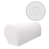 Max Set of 2 Waterproof Flannel Furniture Sofa Armrest Covers Off White - Aladdin Shoppers