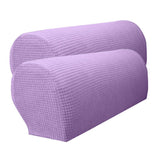 Max Set of 2 Waterproof Flannel Furniture Sofa Armrest Covers Purple - Aladdin Shoppers