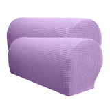 Max Set of 2 Waterproof Flannel Furniture Sofa Armrest Covers Purple - Aladdin Shoppers