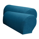 Max Set of 2 Waterproof Flannel Furniture Sofa Armrest Covers Blue - Aladdin Shoppers