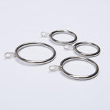 Max Pack of 10, Smooth Metal Curtain Rings Rod Pole Silver - 32mm - Aladdin Shoppers