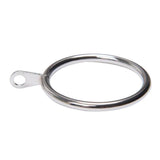 Max Pack of 10, Smooth Metal Curtain Rings Rod Pole Silver - 32mm - Aladdin Shoppers